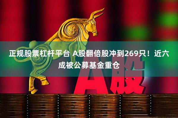 正规股票杠杆平台 A股翻倍股冲到269只！近六成被公募基金重仓